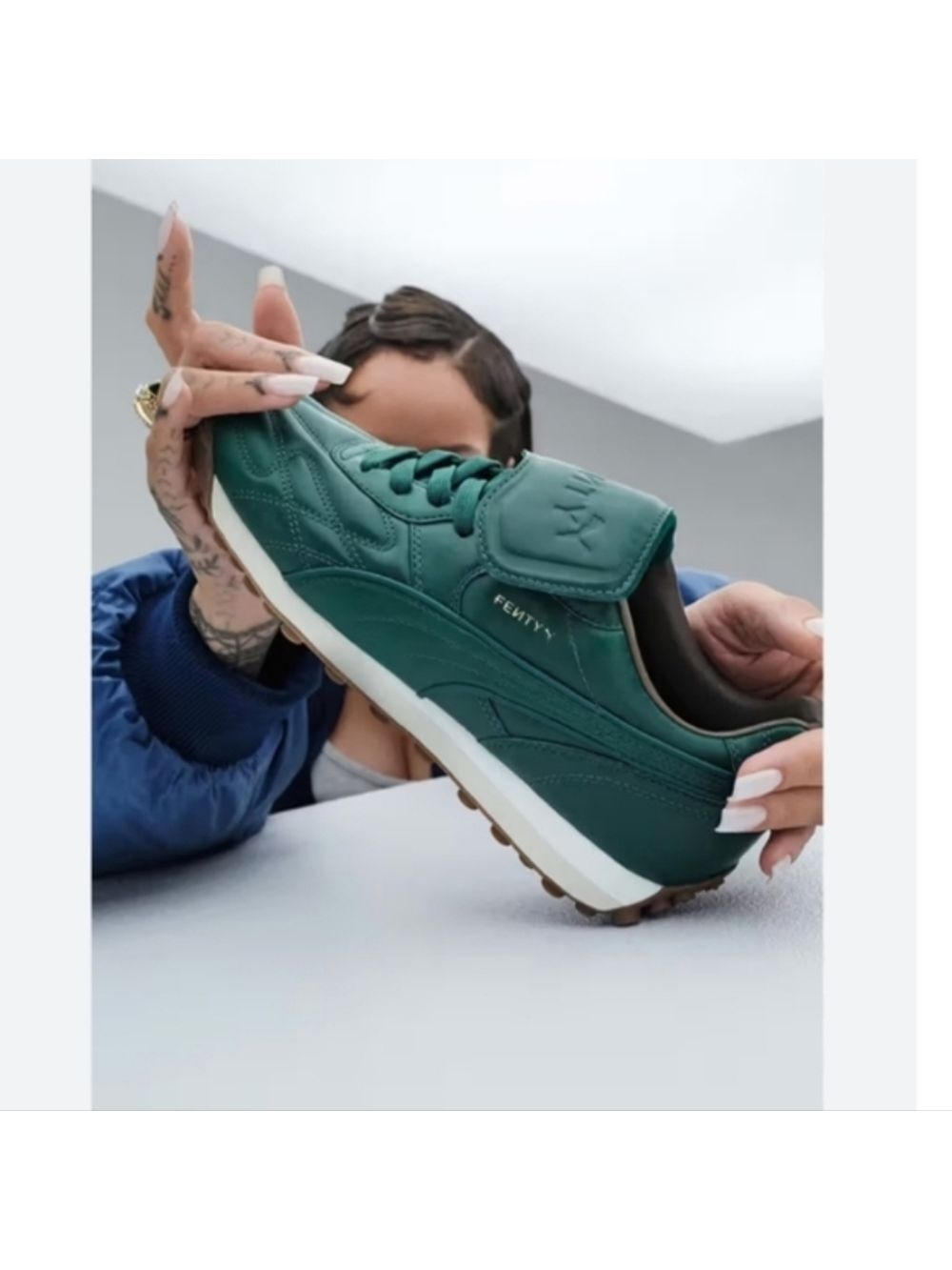 Fenty X Puma Avanti Low-Top Sneakers Green Brown